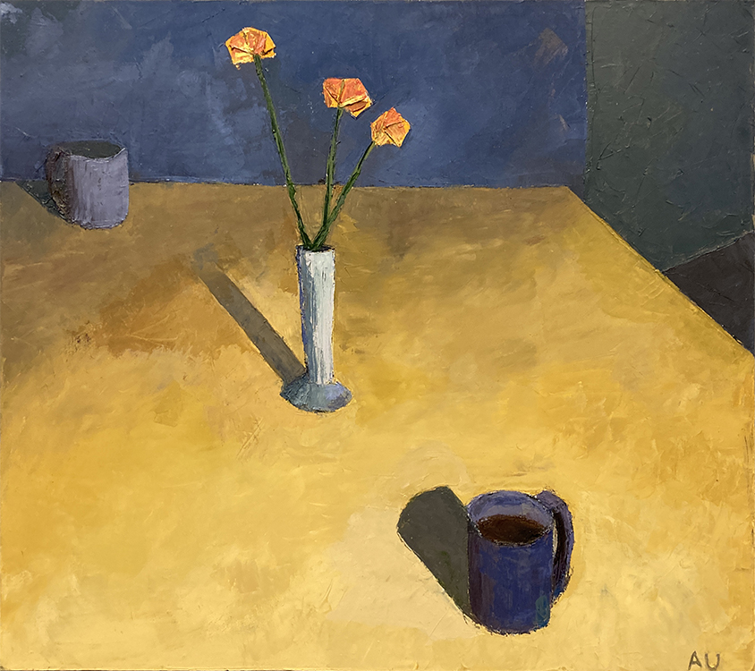 Three Flowers, Two Mugs image
